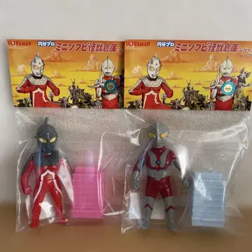 MAXTOY 울트라맨 세븐 피규어 2체 소프트 비닐 미개봉 빌 포함