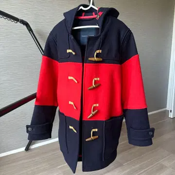 TOMMY HILFIGER 더플 코트 L 사이즈 빨간색 네이비