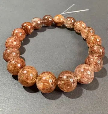 레드 루틸 쿼츠 11.5mm 팔찌 안지름 17cm 빅볼 | 바늘 빽빽함
