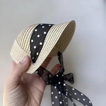 브라이스 아이시 인형용 레이스 달린 스트로우 햇