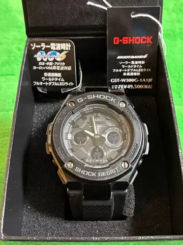 G-SHOCK GST-W300G-1AJF 블랙