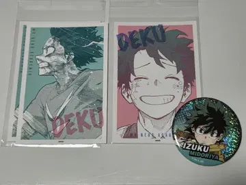 히로아카 미도리야 이즈쿠 데쿠 우라라카 오챠코 원화전 엽서 캔뱃지