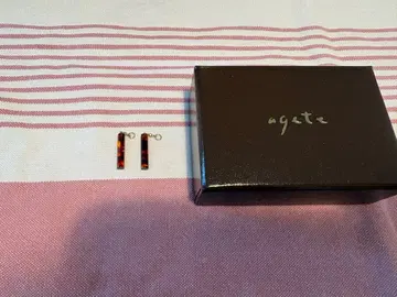 보증서 부착 agete 앰버 귀걸이 참