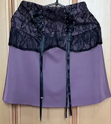 NOEMIE 미니 스커트 레이스 프릴