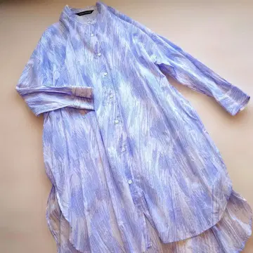 mizuiroind 미즈이로 인드 스탠드 카라 셔츠 튜닉