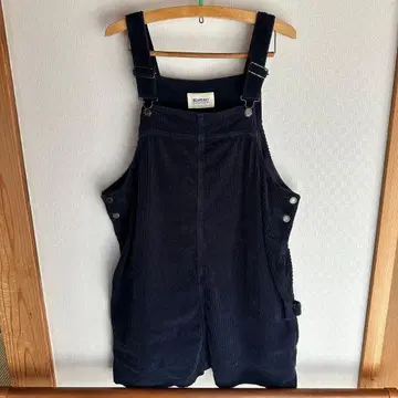 BEAMS BOY 네이비 코듀로이 살로펫