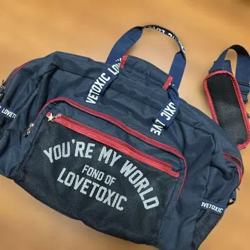 LOVETOXIC 보스턴 백 네이비