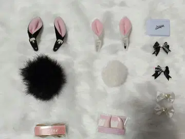 1/4 MDDMSD 인형용 토끼 귀 등 세트