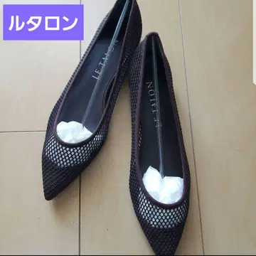 LE TALON 포인트 넷 플랫 브라운 23.5 미사용 새상품