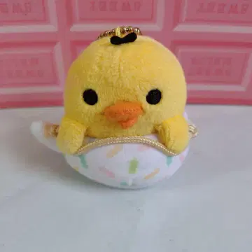 레어템*리락쿠마 찻집 키이로이토리 매달린 봉제 인형