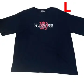 [ YOASOBI ] 요아소비 2025 T셔츠 자수 블랙 L