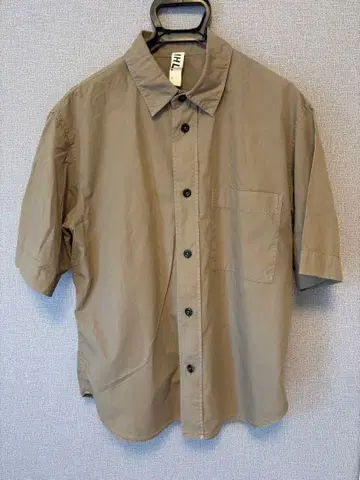 MHL. 마가렛호웰 반팔 셔츠 베이지 L 코튼