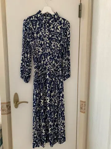 [ ZARA ] 네이비 긴팔 셔츠 원피스