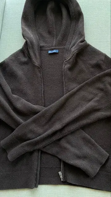 GAP 다크 브라운 후드 부착 후드티 L