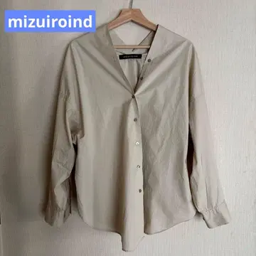 미즈이로 인드 mizuiroind 코쿤 실루엣 셔츠 블라우스