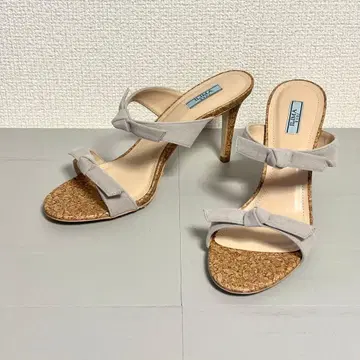ILIMA EVOL 리본 그레이지 샌들 코르크 밑창