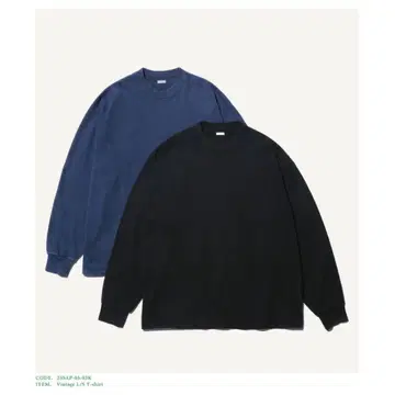 아프레쎄 a.presse 25SS 빈티지 L/S 티셔츠