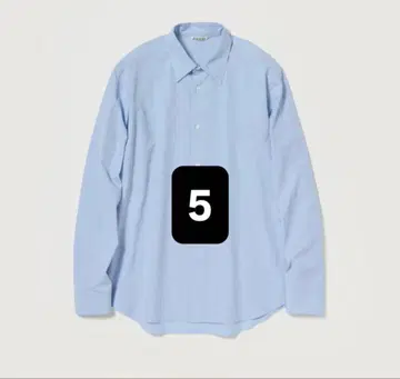 AURALEE WASHED FINX WEATHER CHAMBRAY