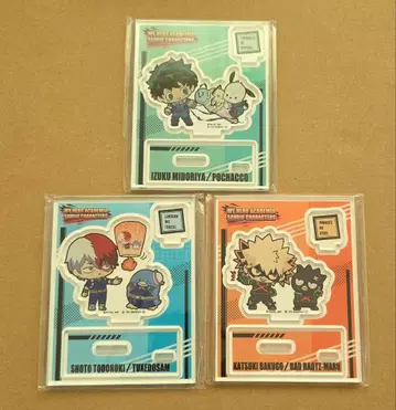 히로아카 x 산리오 콜라보 아크릴 스탠드 미도리야 바쿠고 토도로키