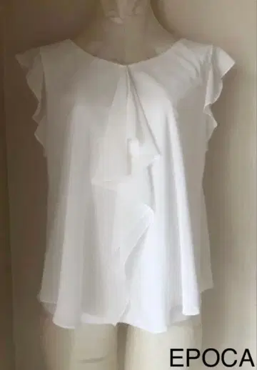 [ EPOCA 에포카 ] 레이스 부착 탱크탑 40호 화이트