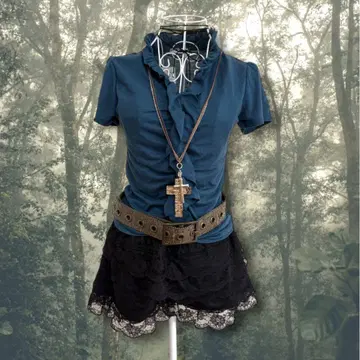 페어리 그런지 모리걸 헤이세이 레트로 위시코어 새상품 y2k 프릴