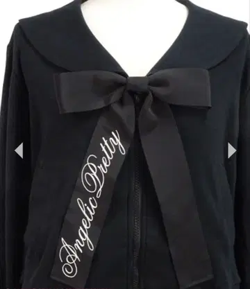 Angelic Pretty 블랙 리본 후드티 학원 세일러 후드티