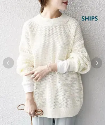 [ 새상품급 ] SHIPS 쉽스 PAPER YARN 썸머 니트