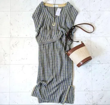 이에나 SLOBE IENA 체크 니트 셋업 정가 2.4만 엔