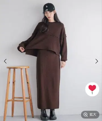 LOWRYSFARM 멜로우 니트 셋업 F 사이즈