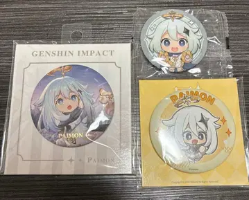 원신 파이몬 캔뱃지 세트