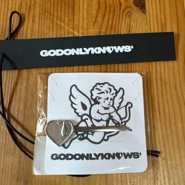 이와타 타카노리 GOD ONLY KNOWS 하트 헤어 클립 (실버)