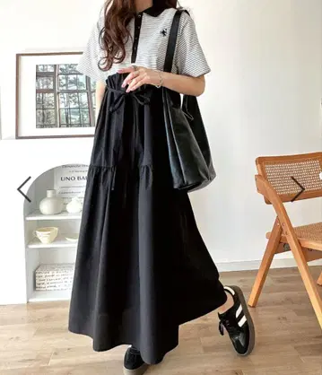 클래식 엘프 가슴 자수 폴로 카라 셔츠 절개 컷 티어드 원피스 반팔 XL