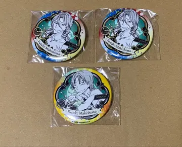 나루토 아키타 서점 SPARE BIKE 마키시마 유스케 캔뱃지 3종 세트