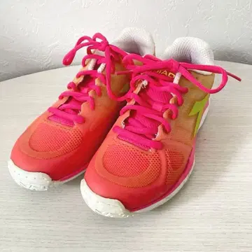 디아도라 러닝화 핑크 네온 핑크 형광 핑크 23cm