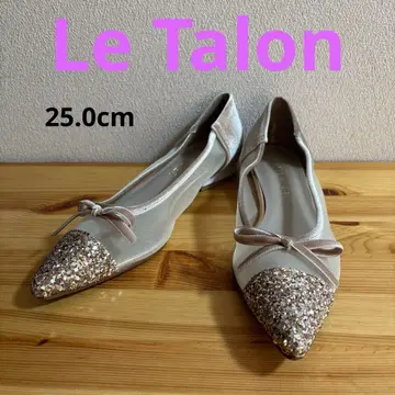 Le Talon 탈론 튤 라메 발레 슈즈 25.0cm