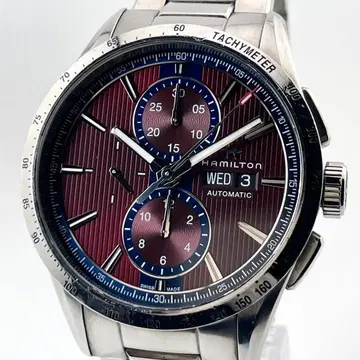 [ 작동/자동 와인딩 ] 해밀턴 브로드웨이 크로노그래프 남성용 손목시계