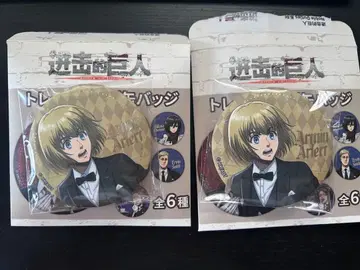 진격의 거인 아르민 알레르토 배지 2점