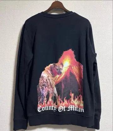 MARCELO BURLON 로고 프린트 크루넥 맨투맨