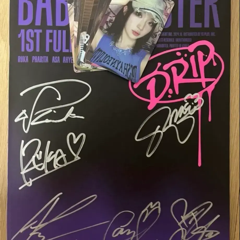 babymonster サイン　色紙 BabyMonster 