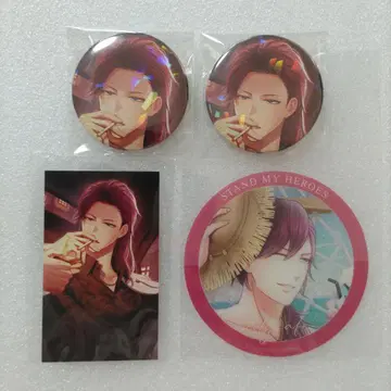 스타마이 하토리 요 차항의 의례 캔뱃지 카드 특전 코스터