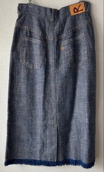 45R 린넨 프린지 스커트