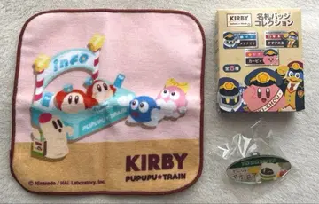 별의 커비 푸푸푸 기차 명찰 배지 컬렉션 마호로아