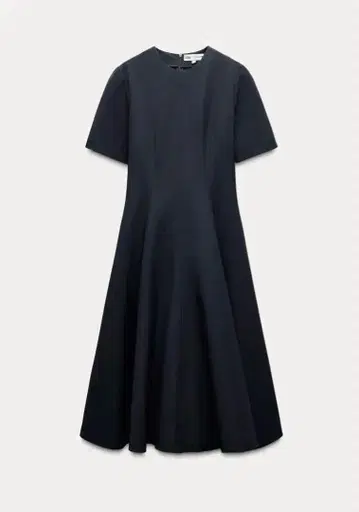 완판템 ZARA ZW 컬렉션 고데트 미디 기장 원피스 네이비 XS