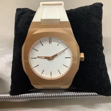 화이트/로즈 골드 자동 와인딩 손목시계