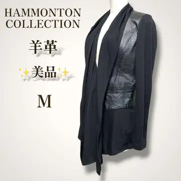 HAMMONTON COLLECTION 양가죽 절개 자켓 블랙 M 고급