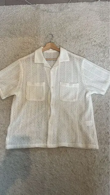 FREAKS STORE 화이트 메쉬 셔츠