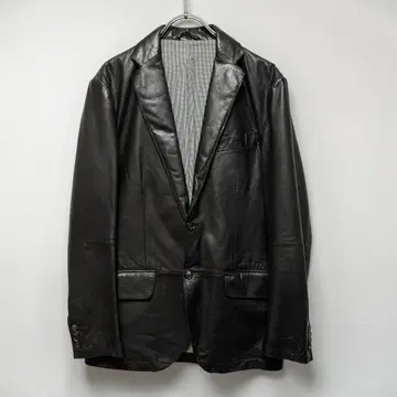 SHIPS 양가죽 가죽 테일러드 자켓 블랙 46 쉽스 남성용