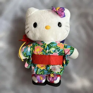 키티 유카타 봉제 인형