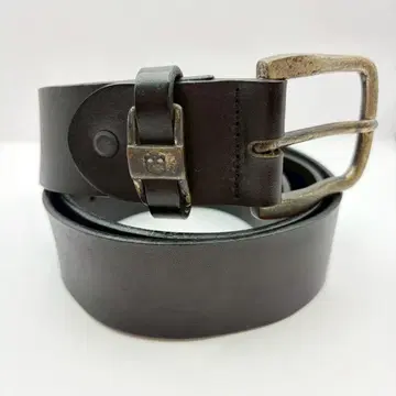 [ 새상품급 ] HYDROGEN 하이드로겐 블랙 천연 가죽 벨트 빈티지