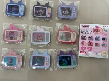 [ 미사용 ] 마이멜로디 & 쿠로미 netflix TV형 아크릴 마그넷